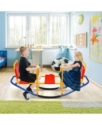 Outdoor Kids Seesaw Swivel Teeter for 3 to 8 Years Old