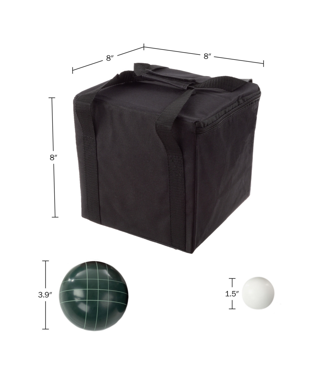 Trademark Global Trademark Games Bocce Ball Set And Case In Red And Green