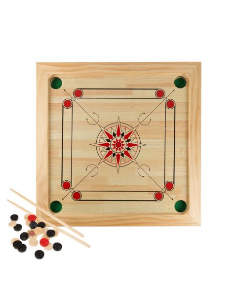 Детская настольная игра Trademark Global Carrom Board Game, Ages 6+