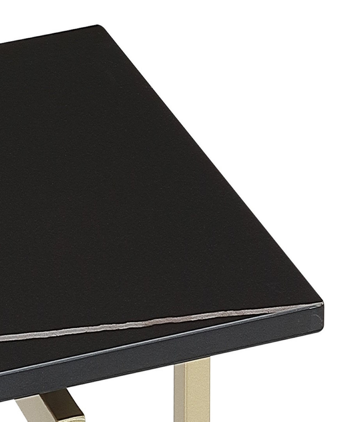 MACY'S EMILA 14" SQUARE SINTERED STONE MIX AND MATCH MARTINI TABLE 
