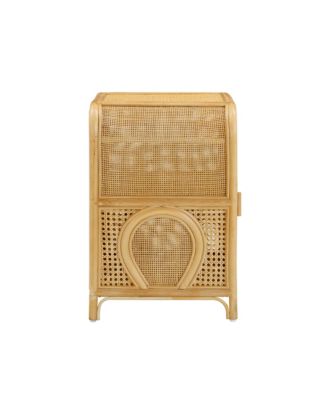 17.7" Rattan Nightstand