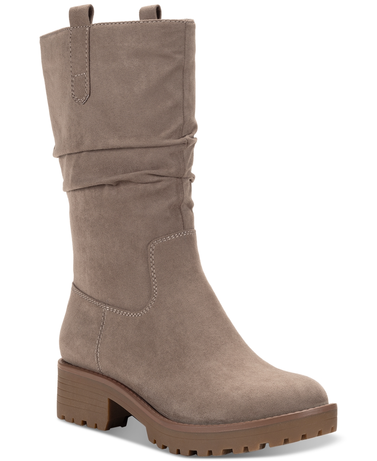 Sun + Stone Women's Nelliee Lug Sole Slouch Boots, Created for Macy's