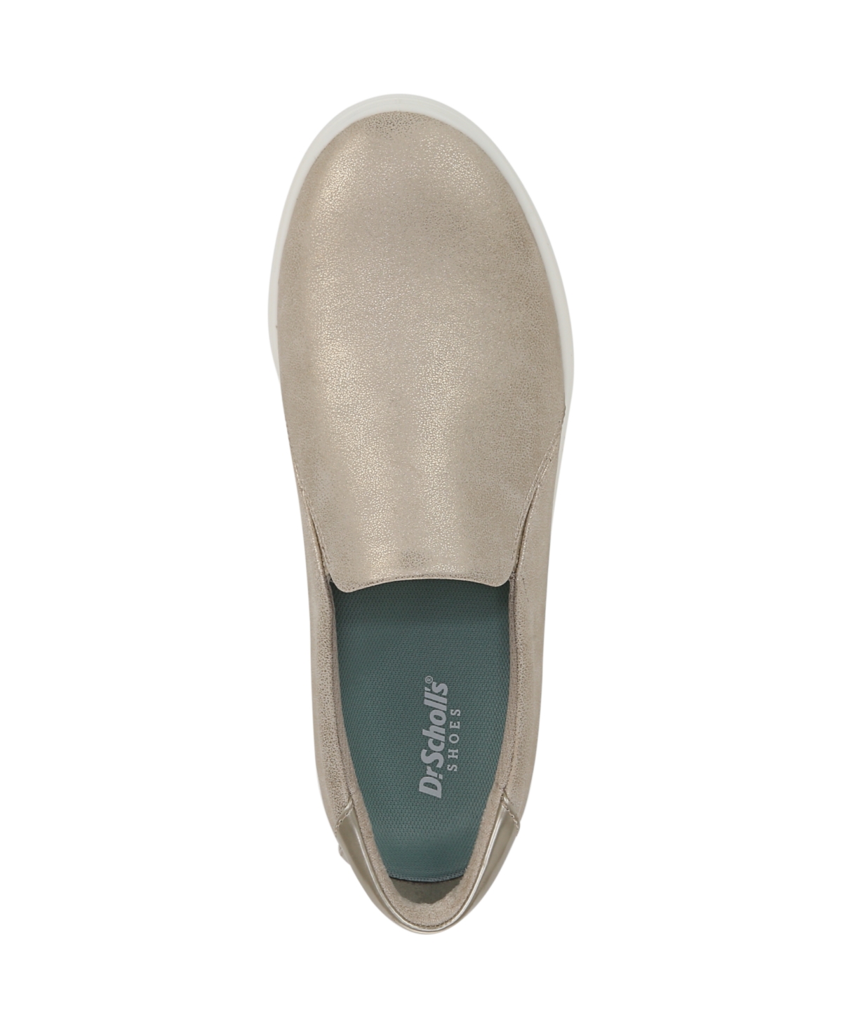 Shop Dr. Scholl's Women's Madison Cloud Slip On Sneakers In Light Gold Faux Leather