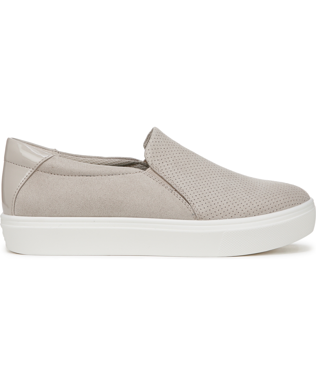 Shop Dr. Scholl's Women's Madison Cloud Slip On Sneakers In Oyster Microfiber