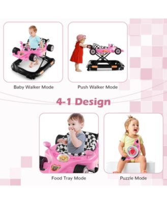 Convertible Baby Walker with 3 Adjustable Height Settings