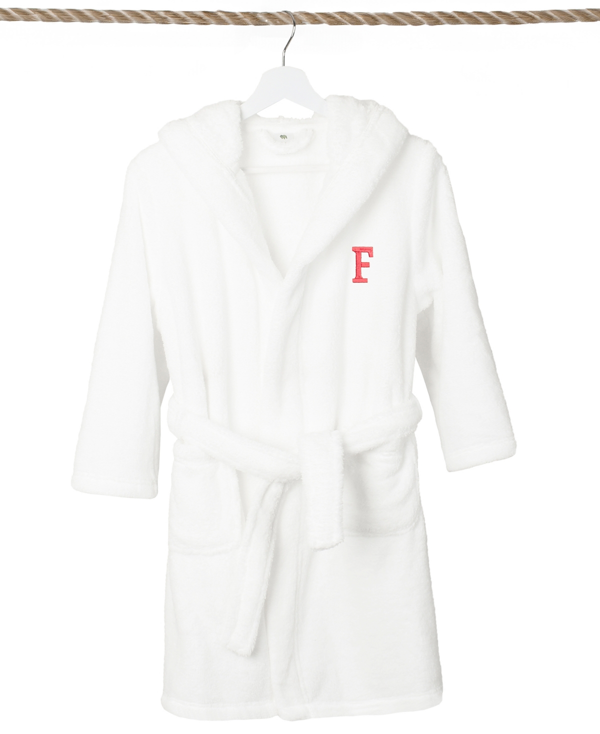 LINUM HOME PERSONALIZED KIDS SUPER PLUSH HOODED BATHROBE 