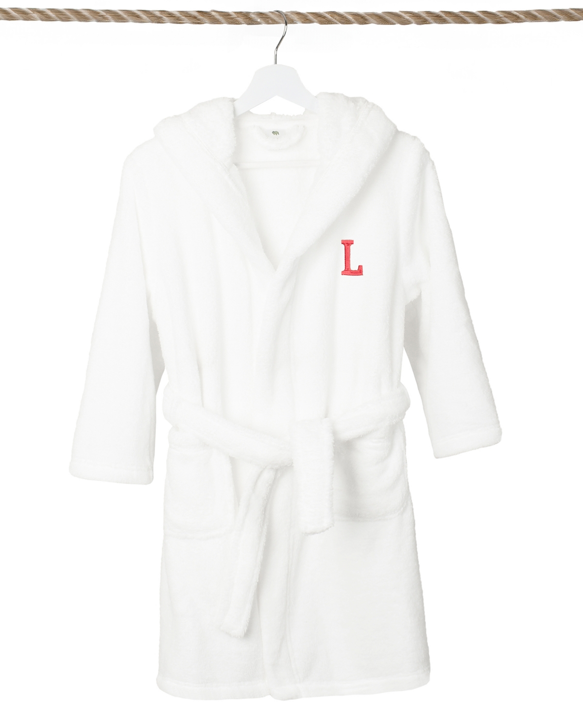 LINUM HOME PERSONALIZED KIDS SUPER PLUSH HOODED BATHROBE 
