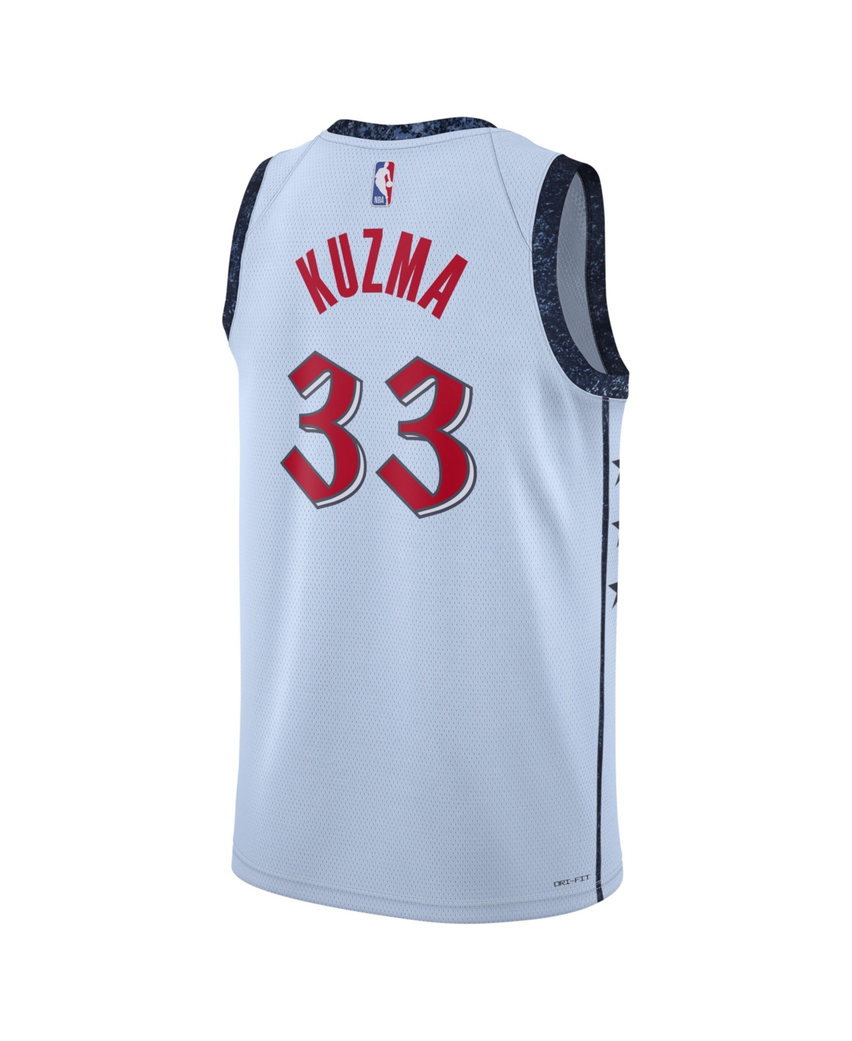 Nike Men's and Women'sKyle Kuzma Washington Wizards 2024/25 City Edition Finished Swingman Jersey - Powder Blue