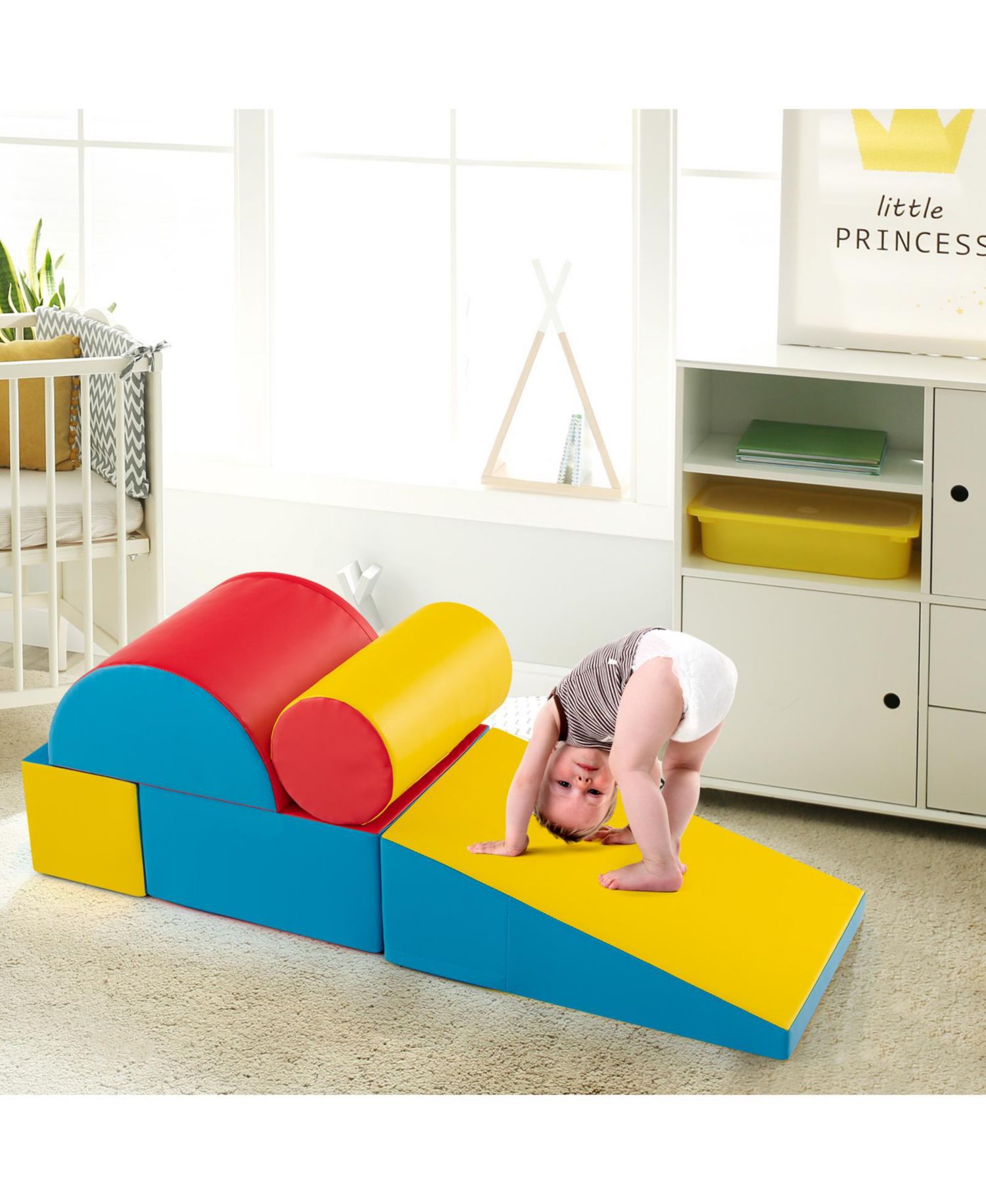 Toddler Climb and Crawl 5-Piece Foam Block Playset