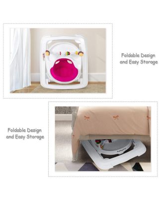 Adjustable Height Removable Folding Portable Baby Walker