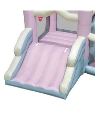 Kids Bounce House with Slide and 2 Boxing Columns Bouncy Castle for Party with 480W Blower