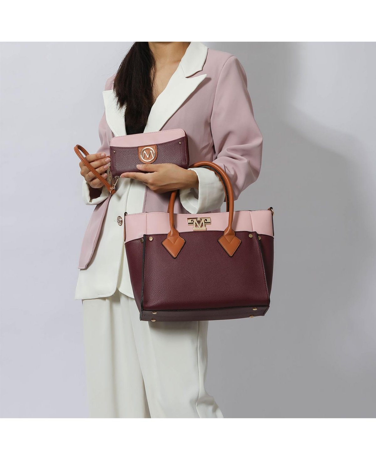 Mkf Collection Brynlee Color-Block Tote Bag by Mia K