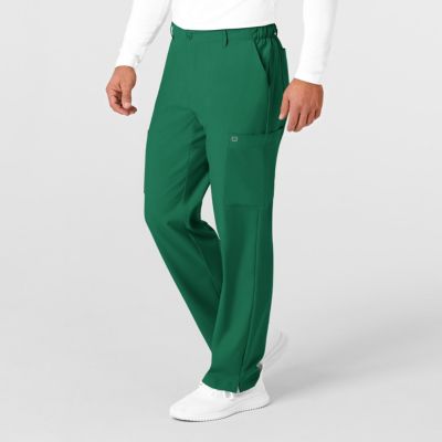 Men's W123 Flat Front Cargo Scrub Pant