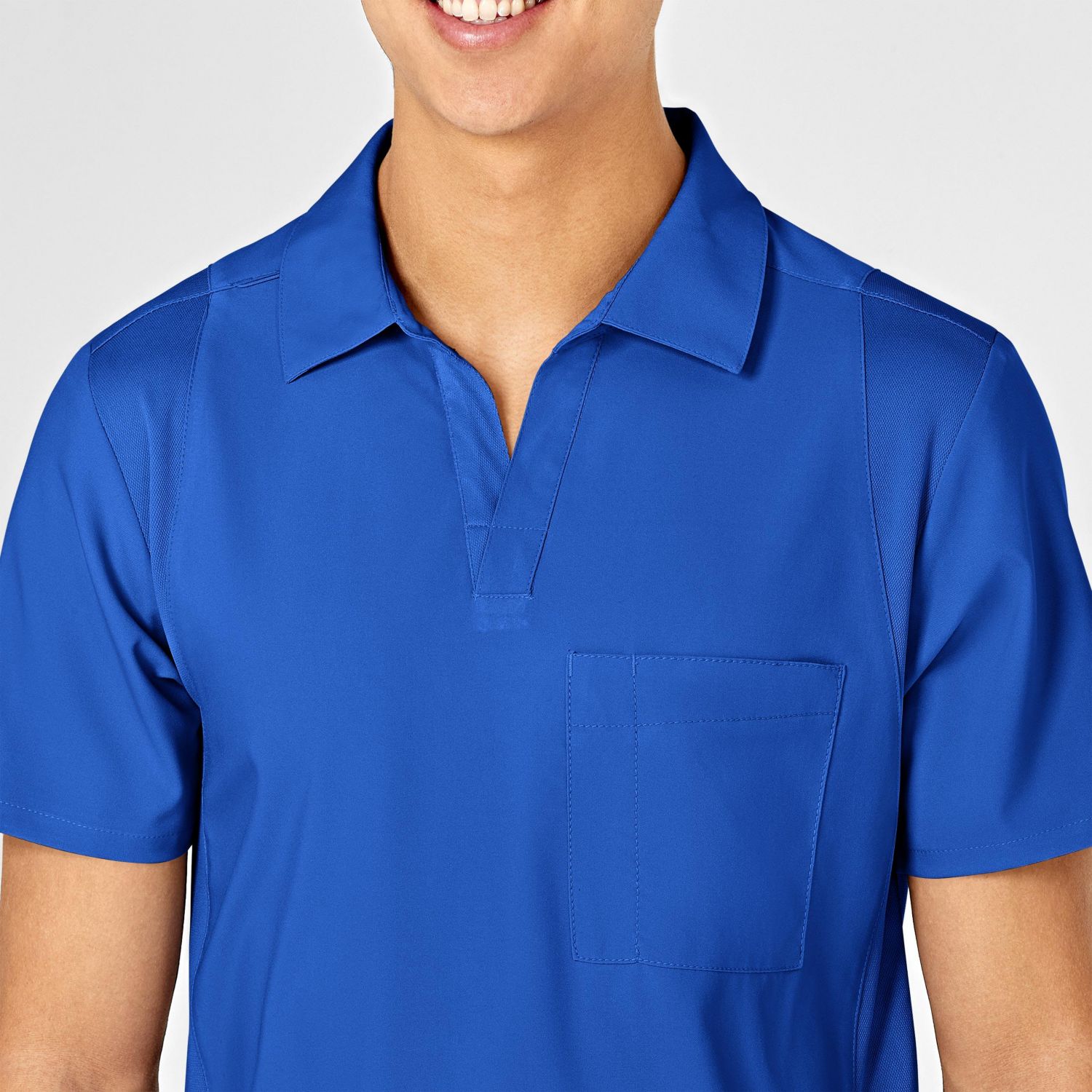 Men's W123 Collar Scrub Top