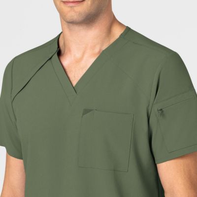 Men's RENEW EZ Zip Scrub Top