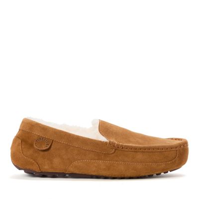 Men's Melbourne Genuine Shearling Moccasin Slipper