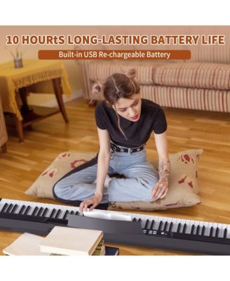 88 Key Digital Piano Keyboard Portable Electric Piano with 8 Accessories