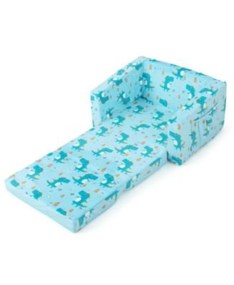 Kids Recliner Sofa Converts to Sleeper Bed for Boys Girls