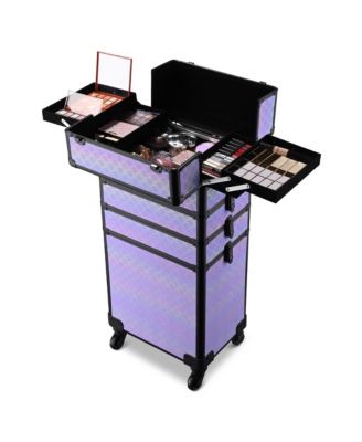3-Piece Makeup Train Cases Cosmetic Organizer Kit Pure ForgetMeNo