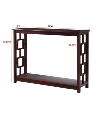 Pellegrino Dark Cherry Wood Console Table