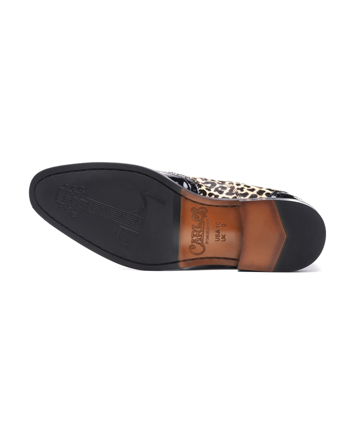 Carlos By Carlos Santana Men's Kai Double Monk Strap Shoe In Black Leapord