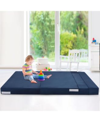 Folding Sofa Bed, Foldable Couch Bed with Pillow, Convertible Sleeper Chair Folding Sofa Mattress, Futon Floor Couch with Memory Foam Washable Cover for Living Room/Bedroom/Guest, Queen Size