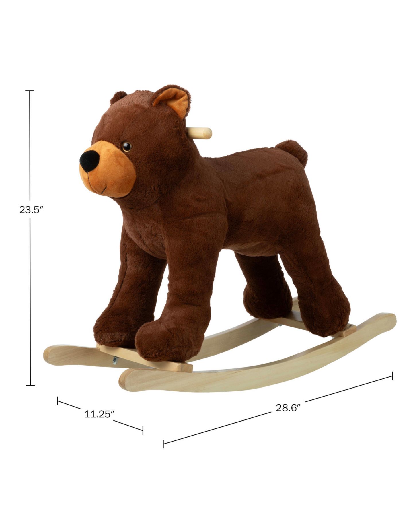 Детская мягкая игрушка Trademark Global Happy Trails Plush Bear Rocking Horse, 1 Rider, от 3 лет — фото 5