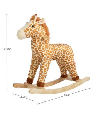 Happy Trails Giraffe Plush Rocking Horse