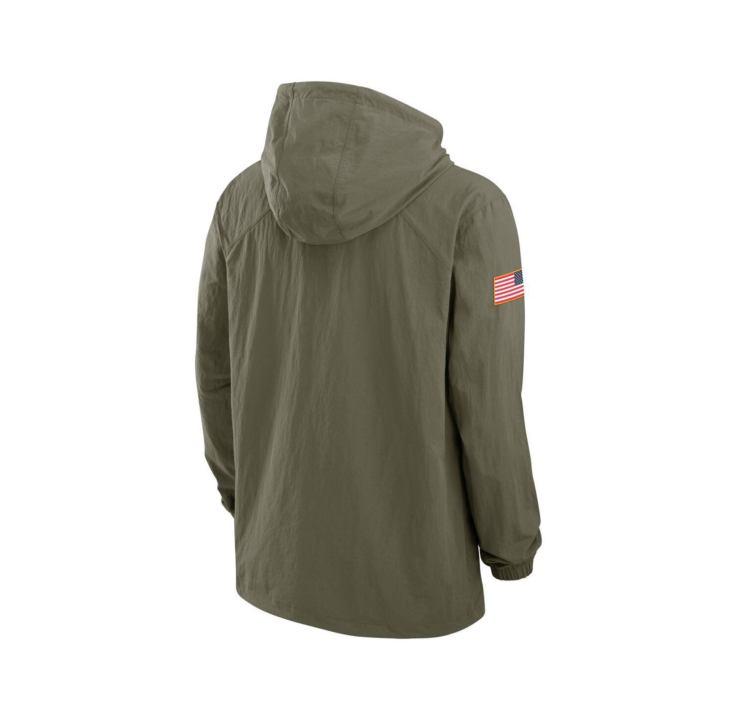 Men's Olive Alabama Crimson Tide 2024 Military Appreciation Full-Snap Hoodie Military Jacket