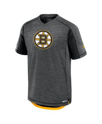 Men's Black Boston Bruins Authentic Pro Rink Tech T-Shirt