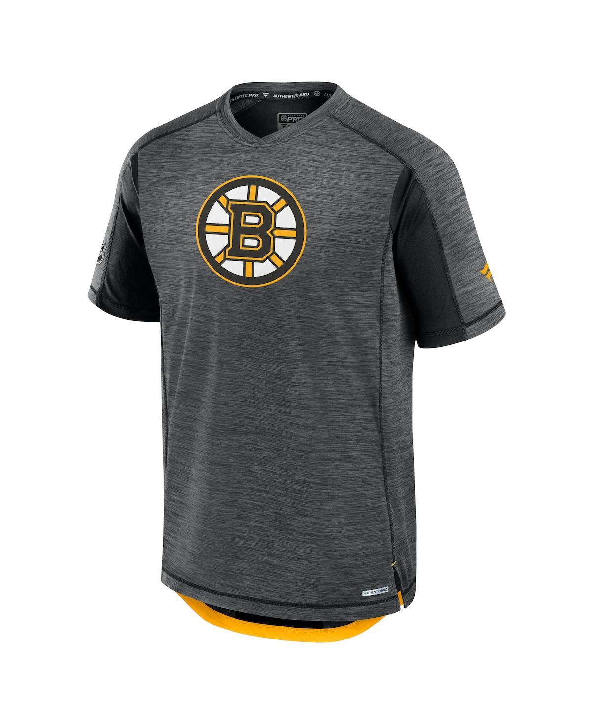 Fanatics Men's Black Boston Bruins Authentic Pro Rink Tech T-shirt In Black