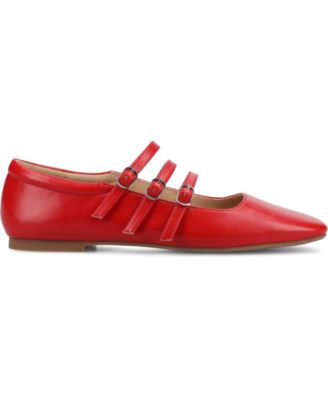 Women's Darlin Multi Strap Mary Jane Square Toe Flats