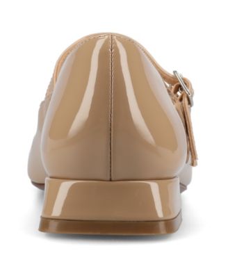 Women's Gredah Square Toe Double Strap Mary Jane Flats