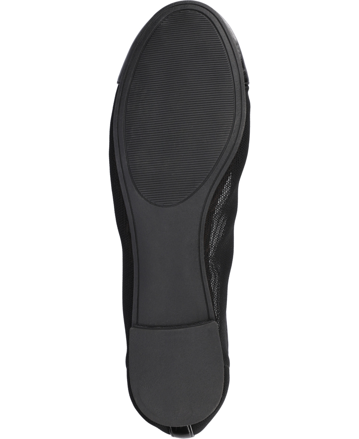 Shop Journee Collection Women's Kaiah Cap Toe Ballet Flats In Black Mesh