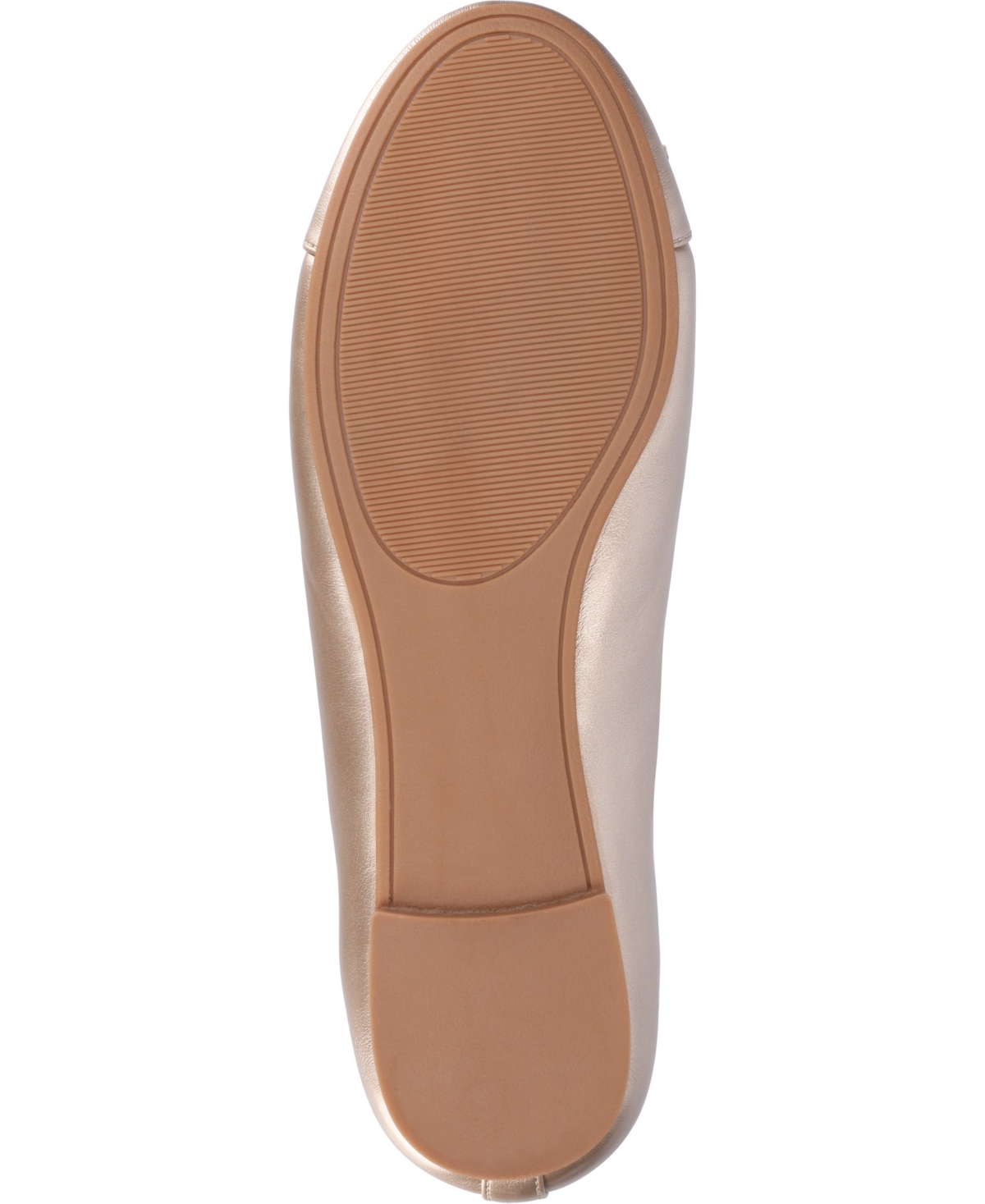 Shop Journee Collection Women's Kaiah Cap Toe Ballet Flats In Champagne