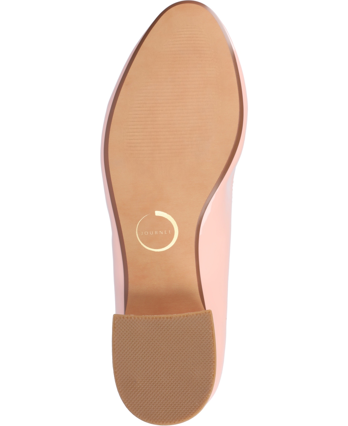 Shop Journee Collection Women's Saarii Round Toe Block Heel Pumps In Pink Patent