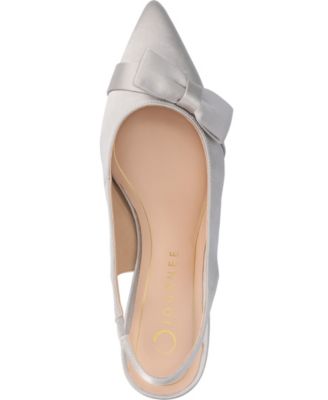 Women's Paloma Bow Kitten Heel Slingback Pumps