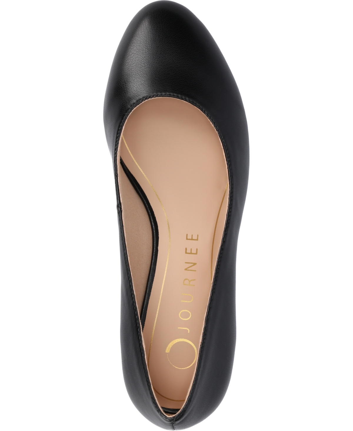 JOURNEE COLLECTION WOMEN'S SAARII ROUND TOE BLOCK HEEL PUMPS 