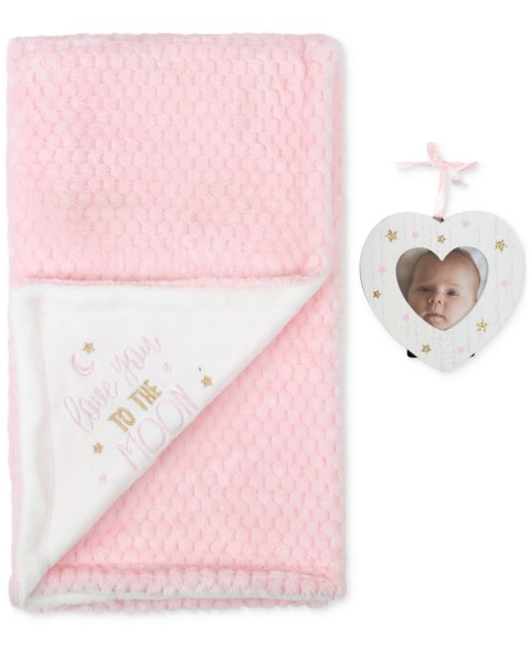 Детские Baby Essentials Love You to the Moon Blanket & Frame, 2 Piece Set