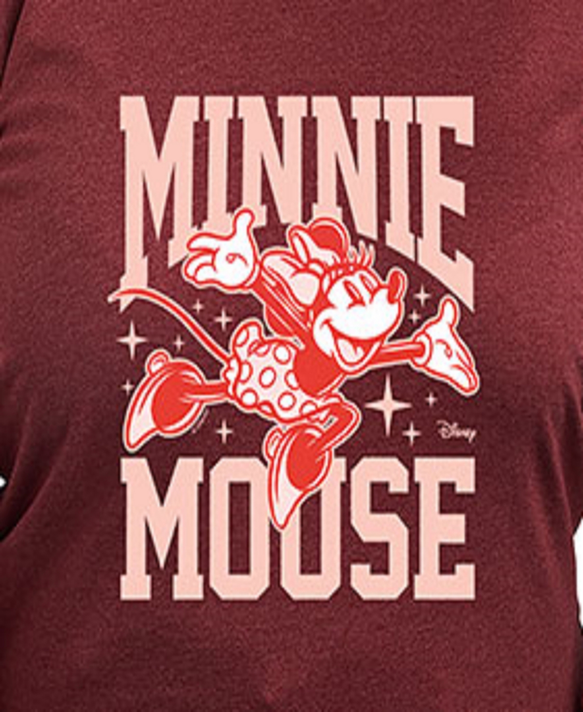 Hybrid Apparel Plus Size Disney Minnie Mouse Graphic Pullover T-shirt In Red