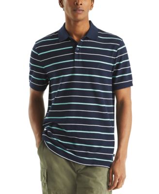Men's Striped Classic-Fit Deck Polo Shirt