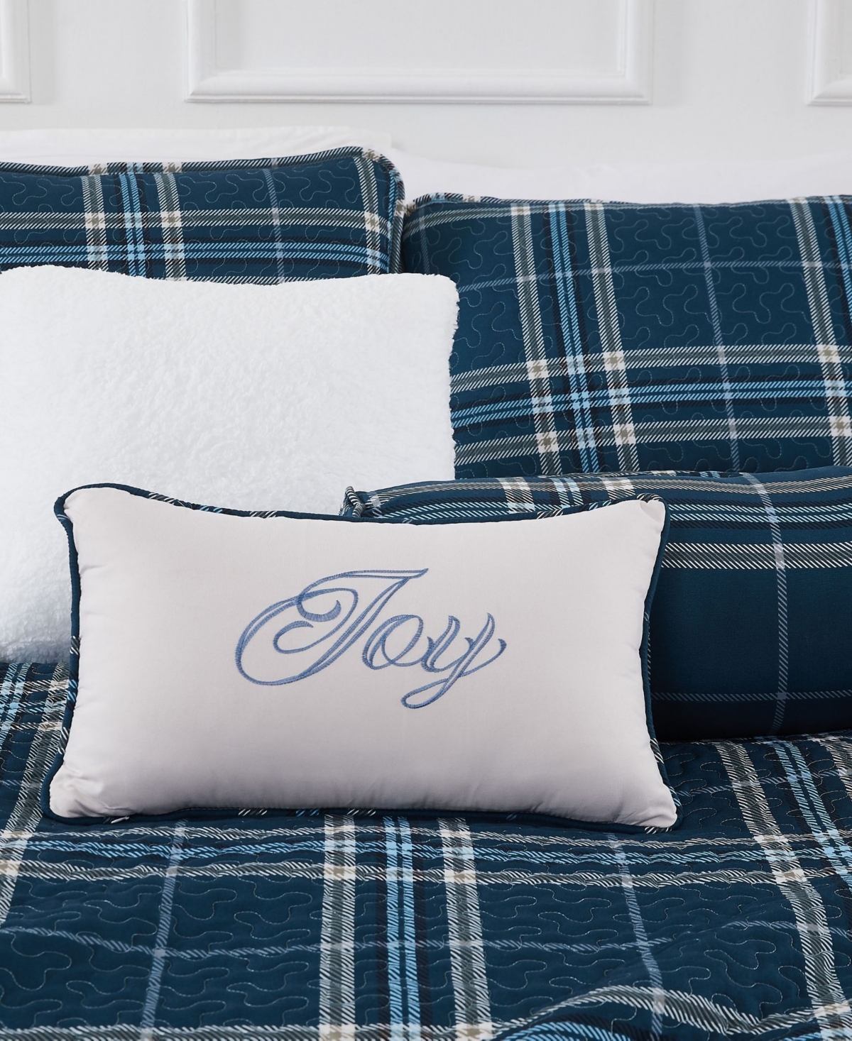 Southshore Fine Linens Vilano Plaid 6-Pc. Quilt Set, King/California King