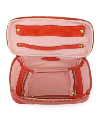 Celosia Rectangular Leather Jewelry Case
