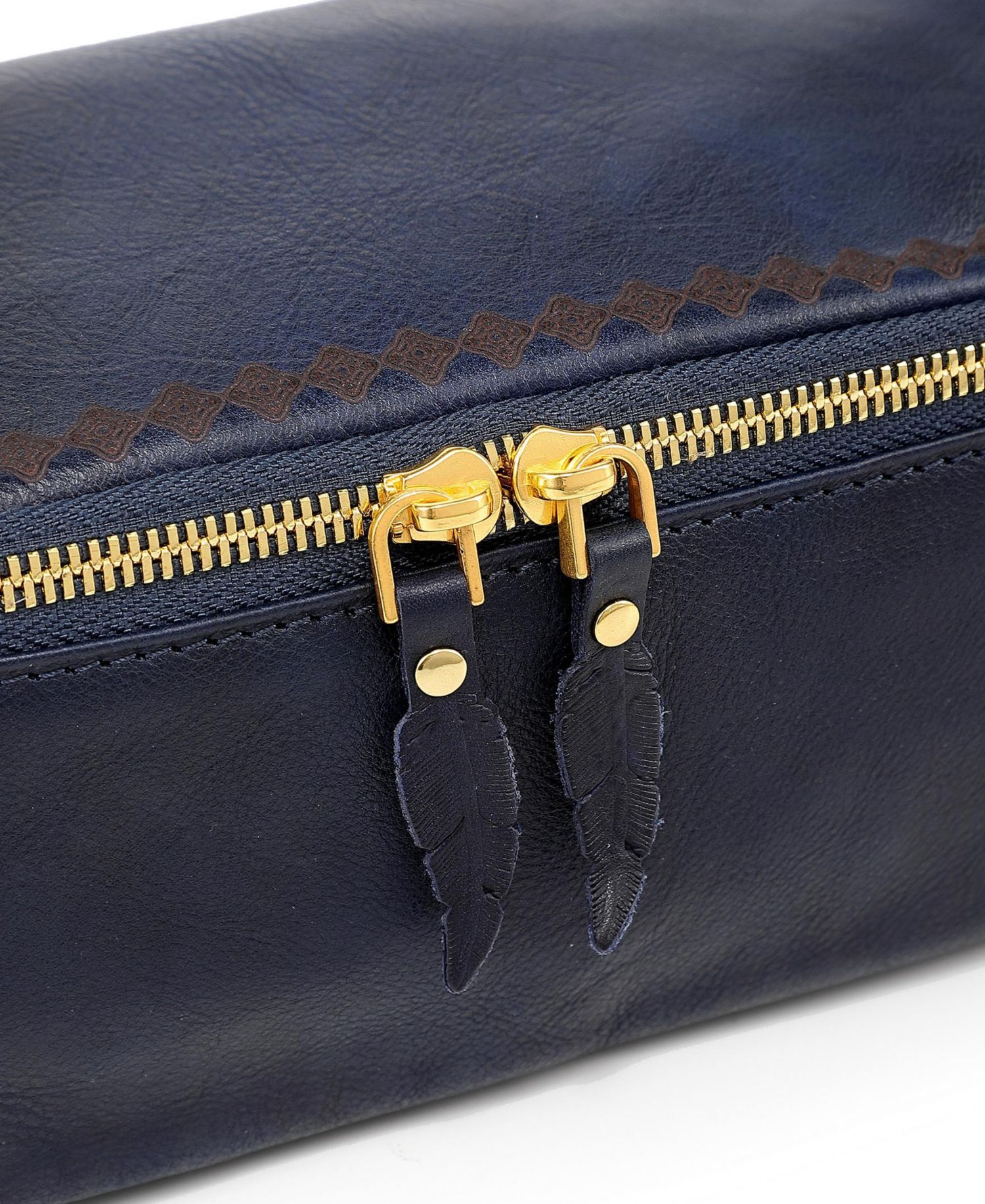 Celosia Rectangular Leather Jewelry Case