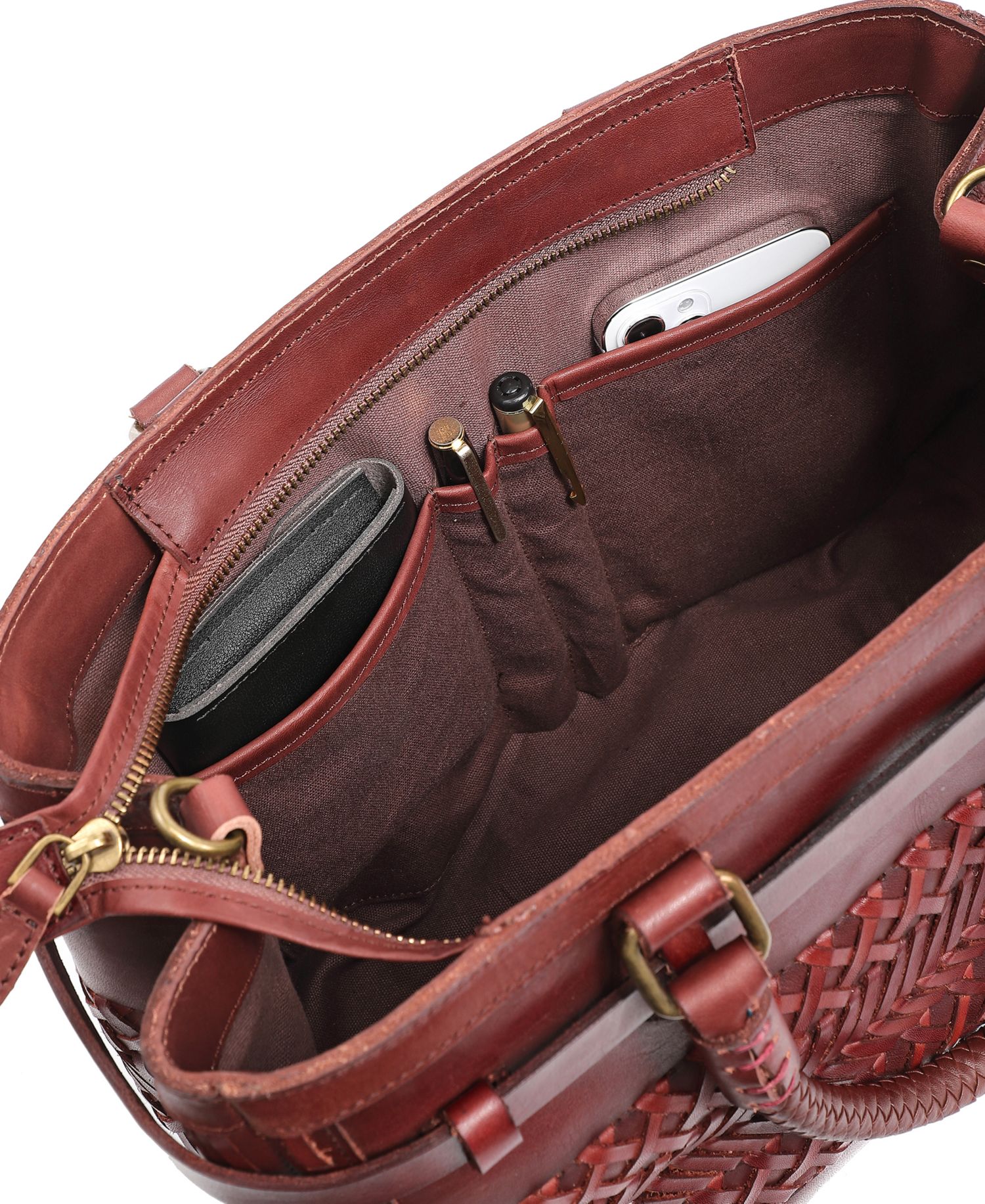 Lantana Medium Leather Satchel Bag