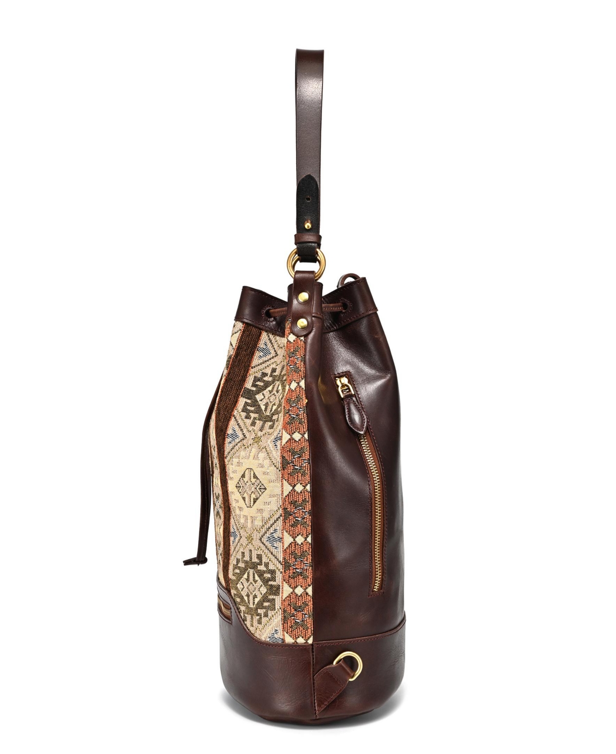 Old Trend Myrtle Convertible Bucket Backpack In Brown 1