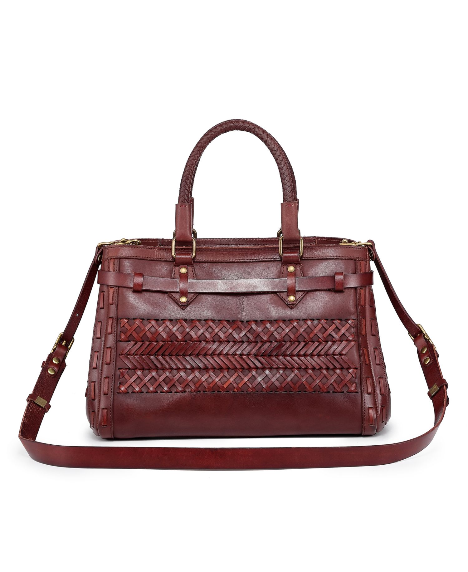 Lantana Medium Leather Satchel Bag