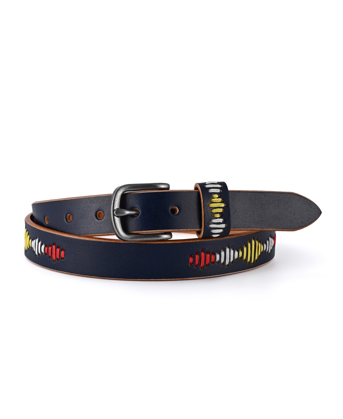 Old Trend Women's Boho Spirit Leather Belt In Navy