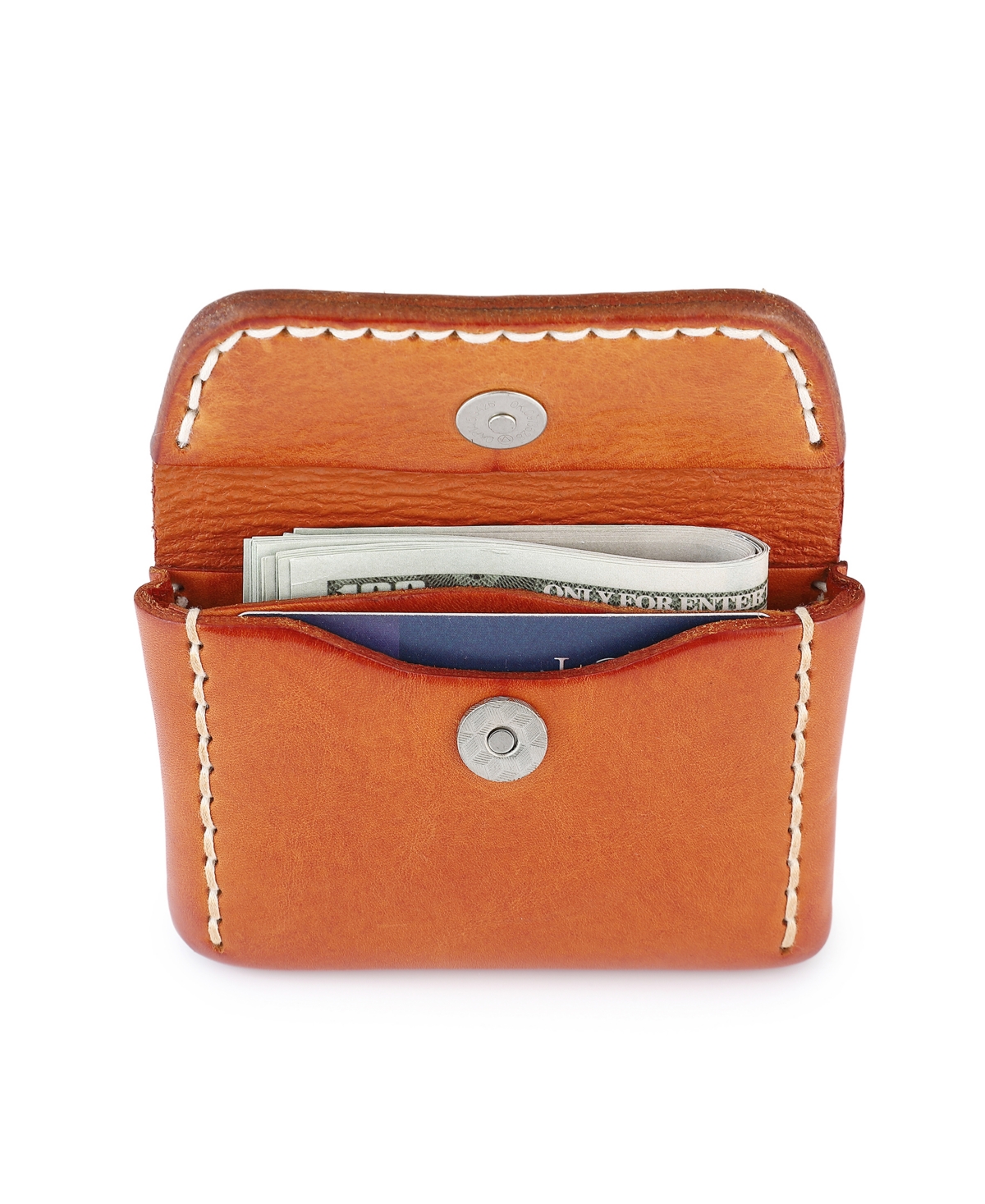 Old Trend Canna Card Holder In Cognac
