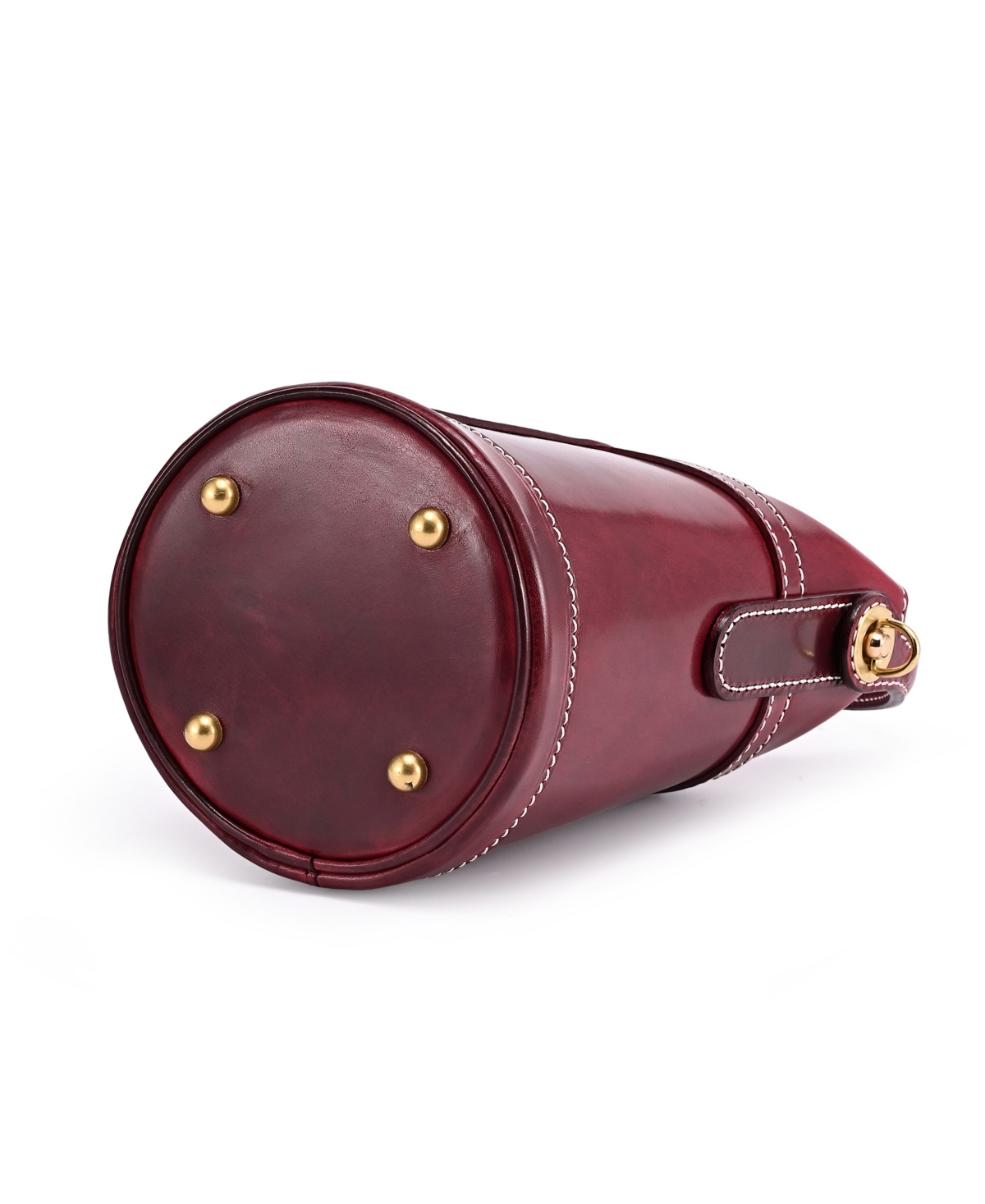 Old Trend Begonia Vintage Bucket Crossbody Bag In Maroon